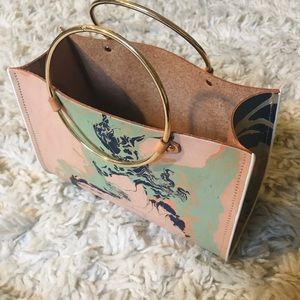 Future Glory Marbled Leather Purse